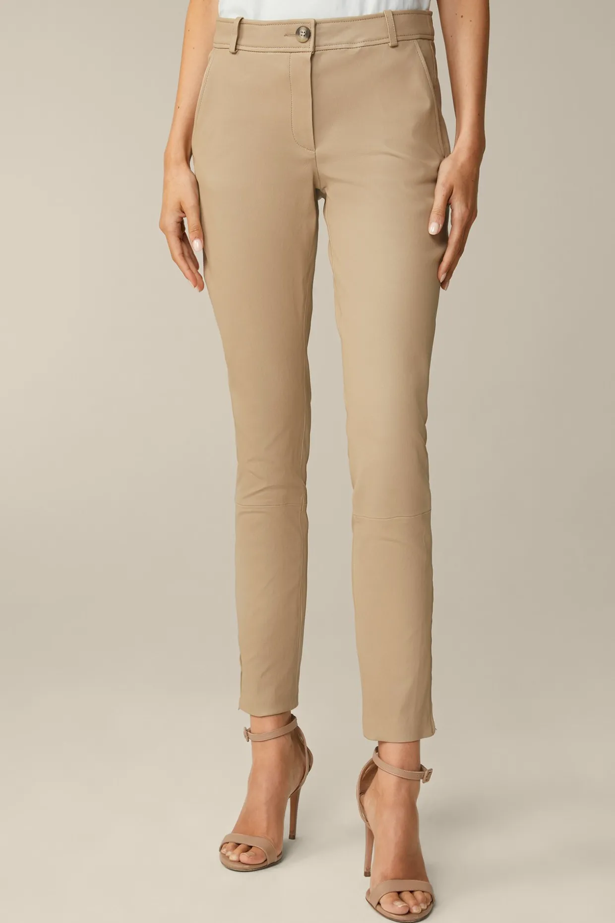 Lammnappa-Leder-Hose In