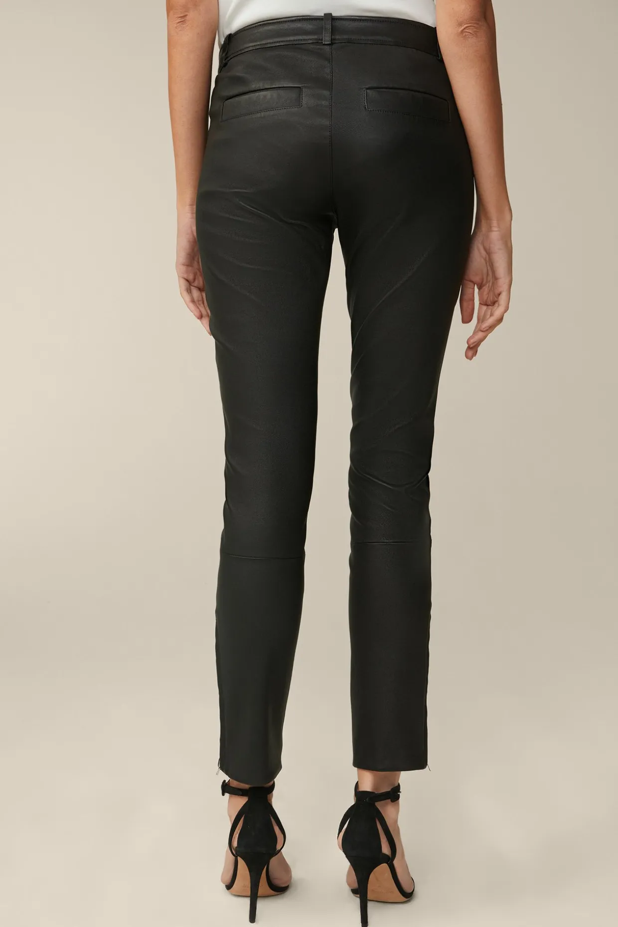 Lammnappa-Leder-Hose In