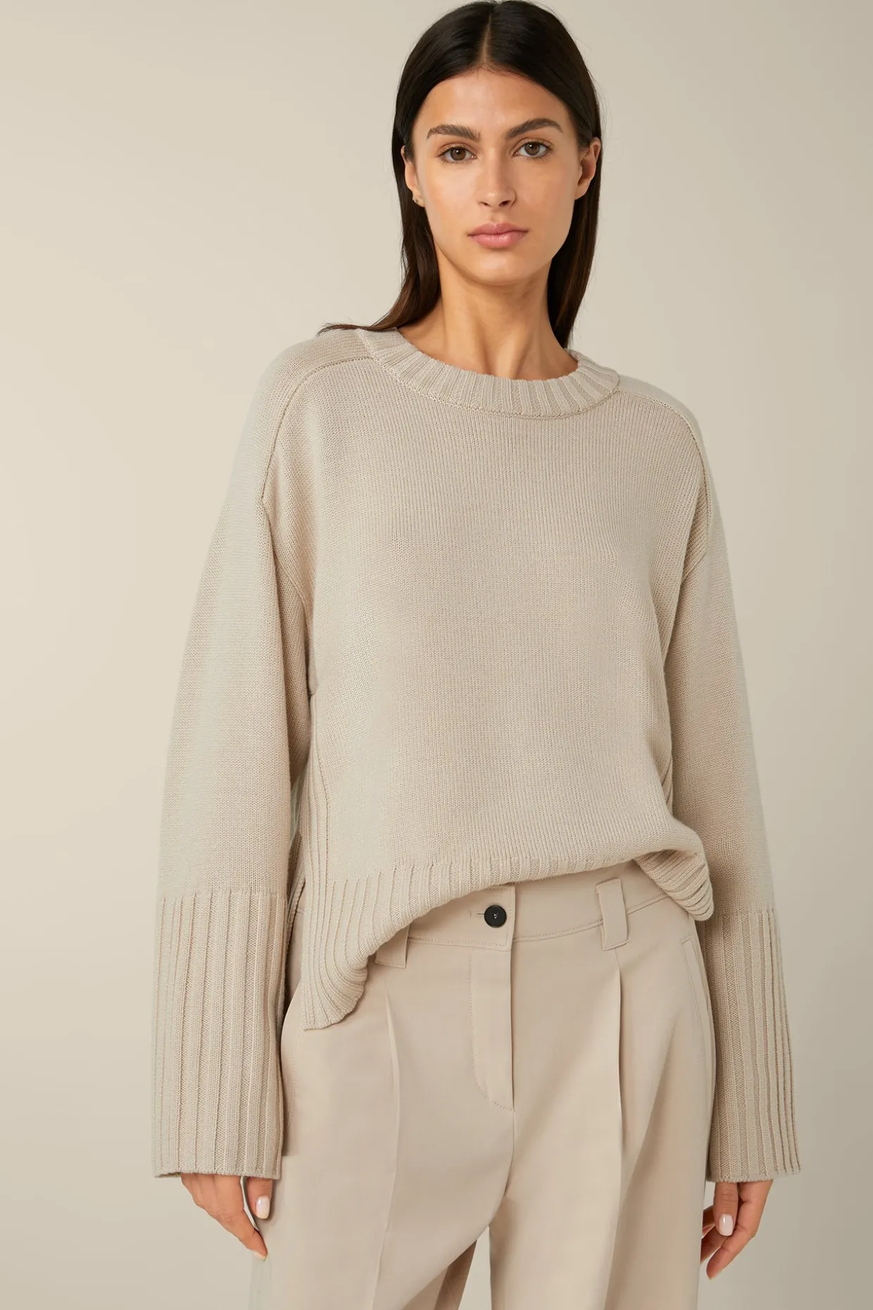 Merino-Strick-Pullover In