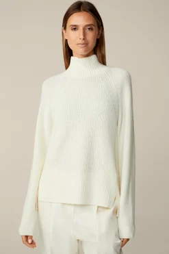 Merino-Strick-Rollkragen-Pullover In