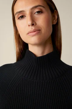 Merino-Strick-Rollkragen-Pullover In