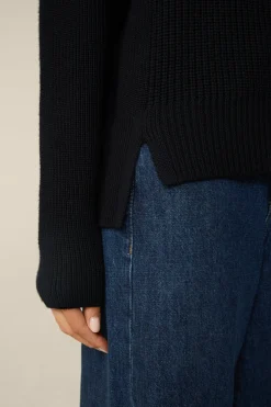Merino-Strick-Rollkragen-Pullover In