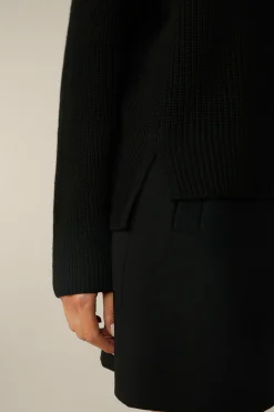 Merino-Strick-Rollkragen-Pullover In