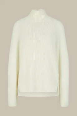 Merino-Strick-Rollkragen-Pullover In