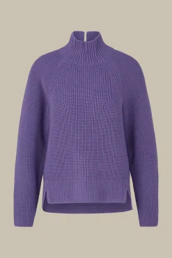 Merino-Strick-Rollkragen-Pullover In