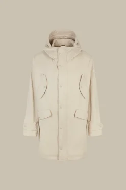 Nylon-Parka Bosa Mit Kapuze In Beige