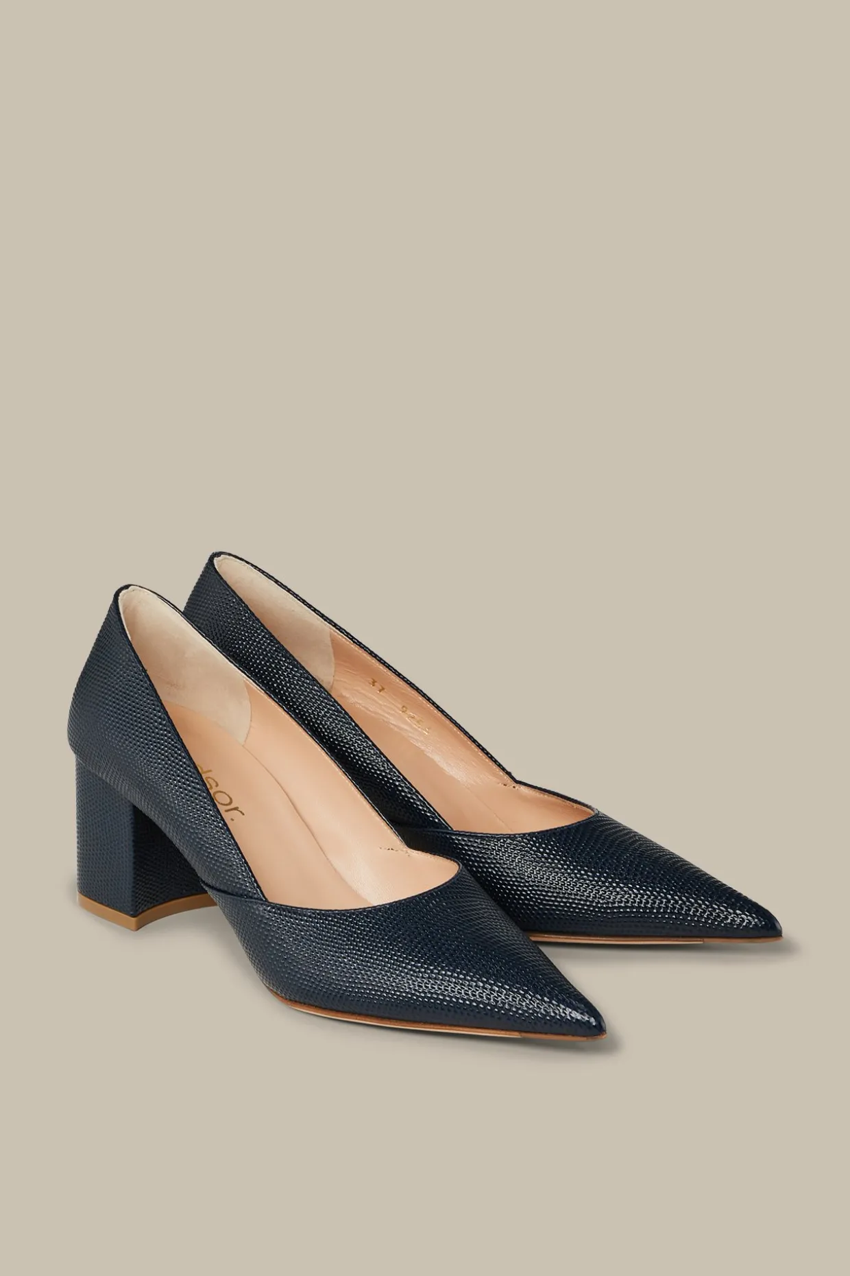 Pumps Mit Blockabsatz Aus Nappaleder In , By Unutzer