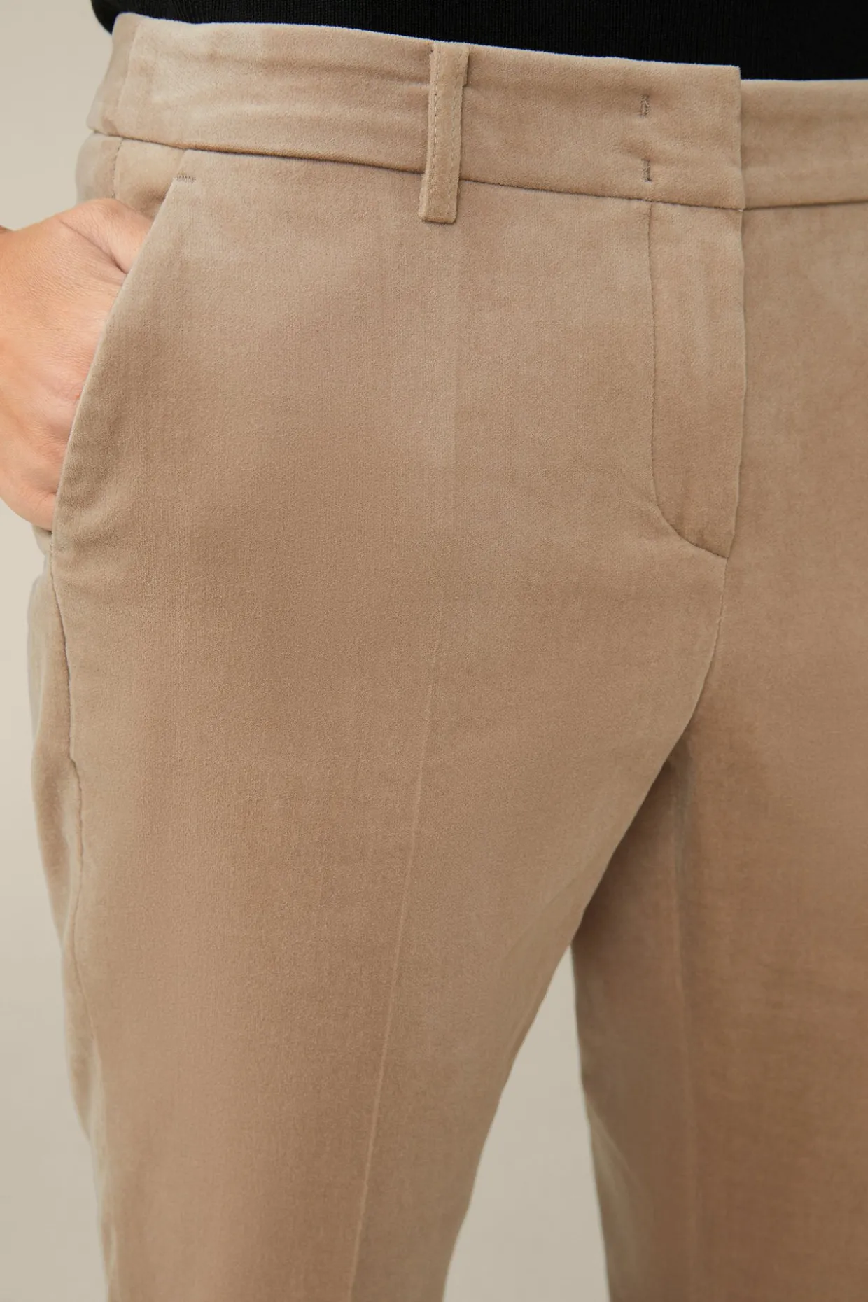Samt-Anzug-Hose In