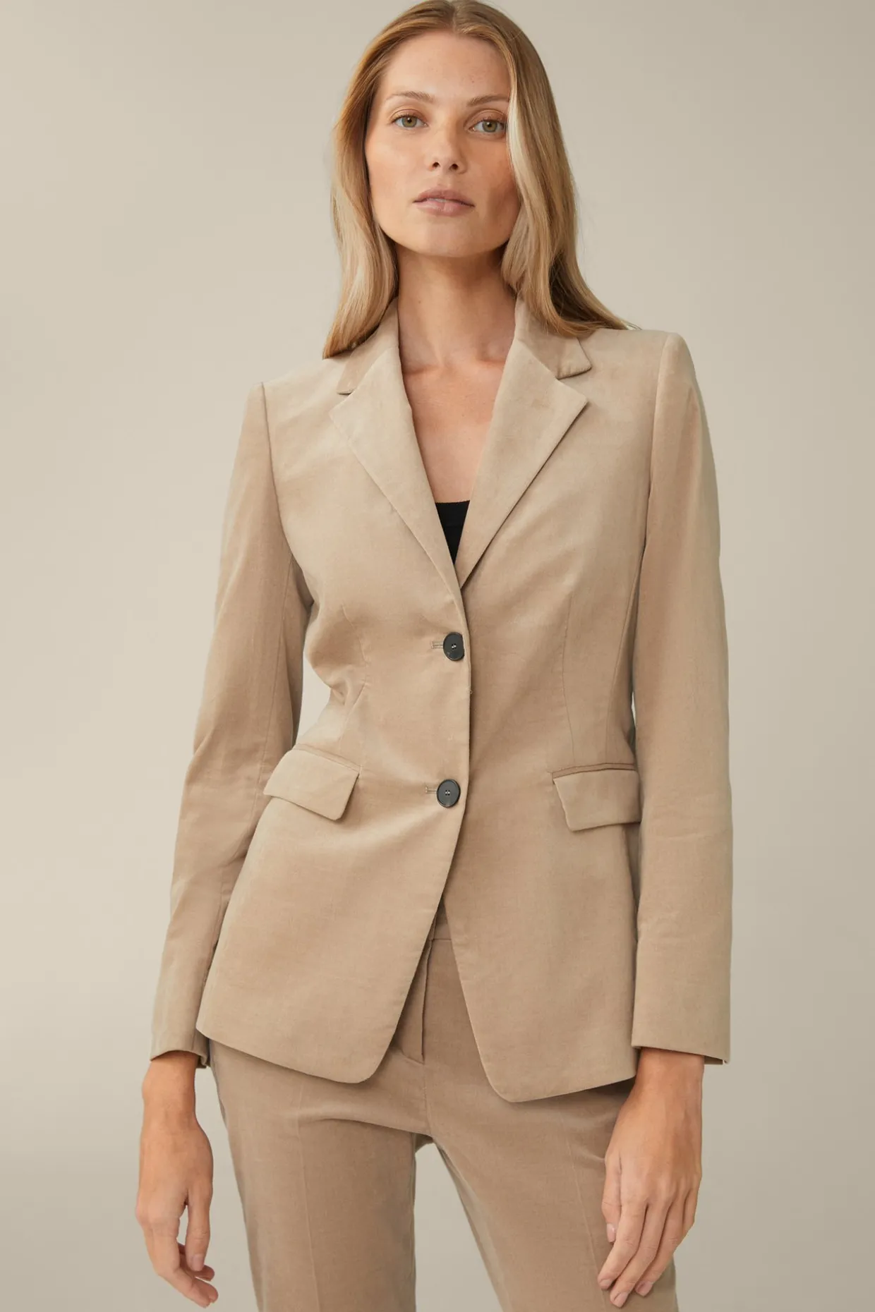 Samt-Blazer In