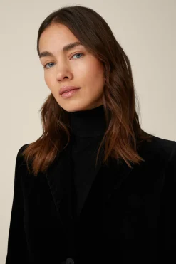 Samt-Blazer In