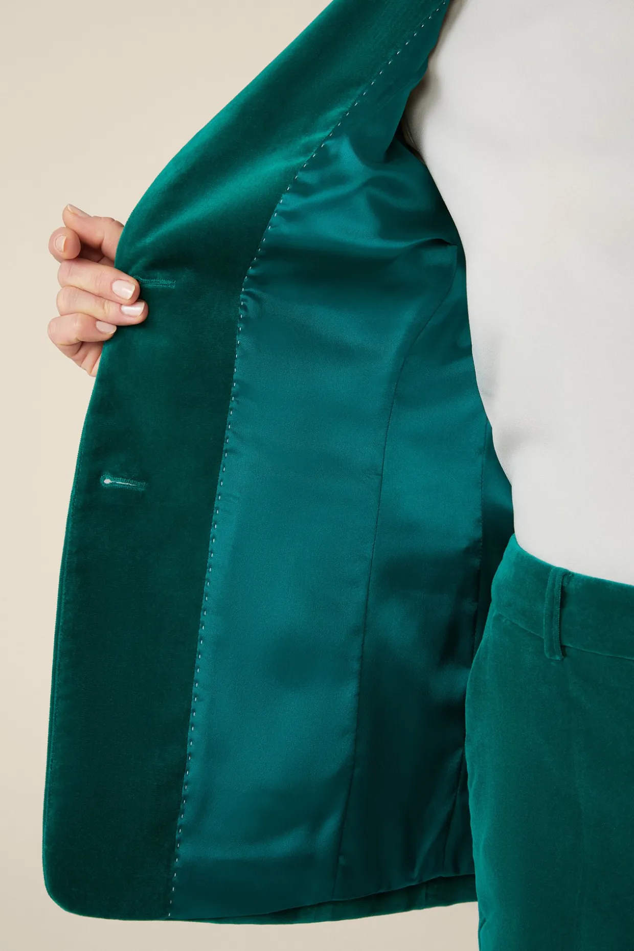 Samt-Blazer In