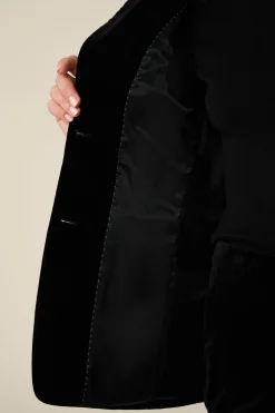 Samt-Blazer In