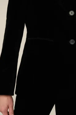 Samt-Blazer In