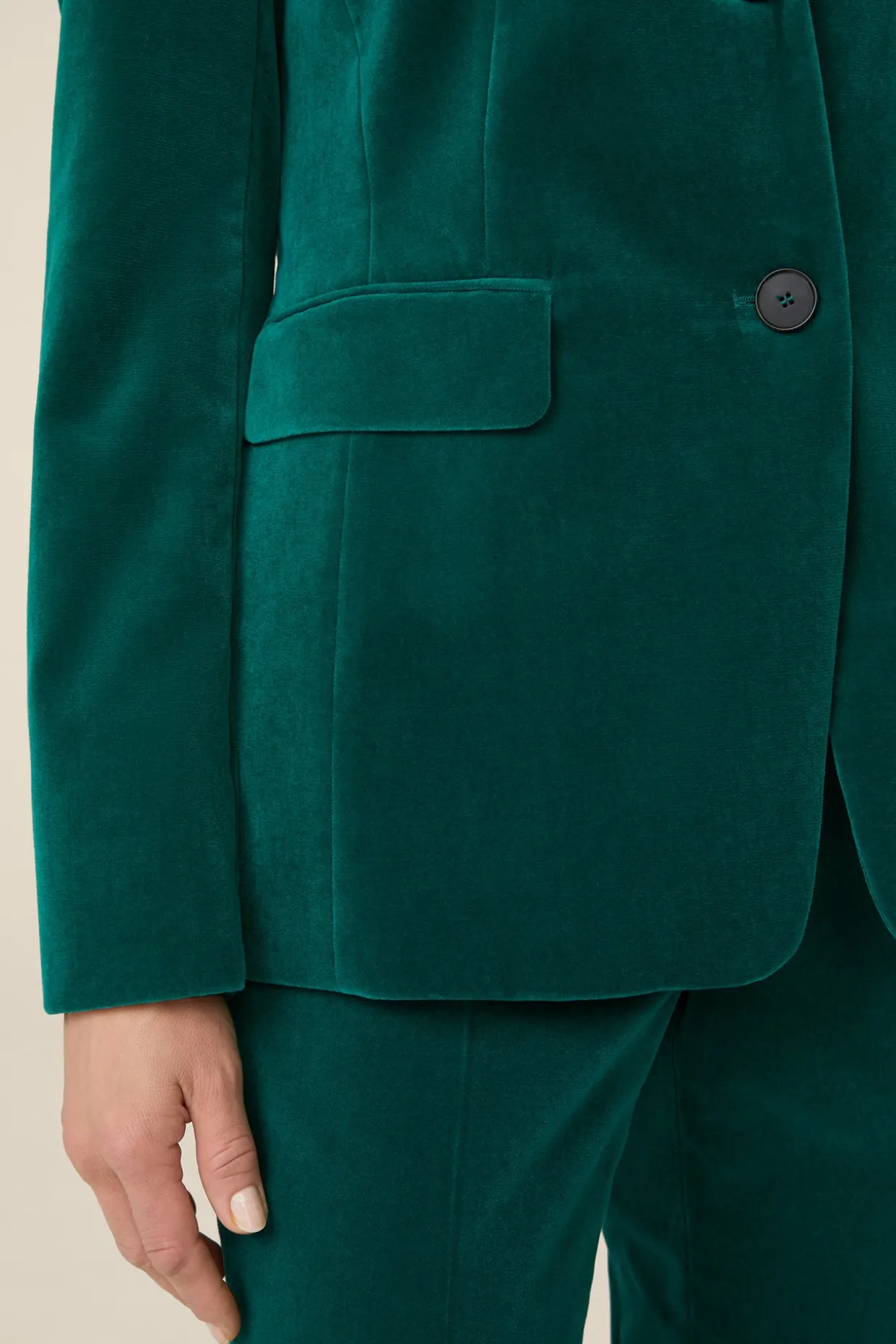Samt-Blazer In
