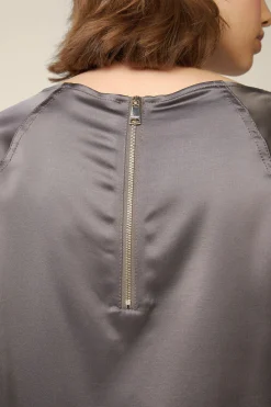 Satin-Bluse In