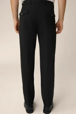 Schurwoll-Baukasten-Hose Frero Mit Bundfalte In