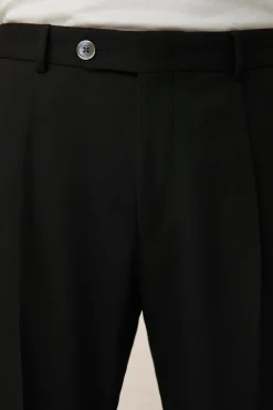 Schurwoll-Baukasten-Hose Frero Mit Bundfalte In
