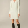 Schurwoll-Cashmeremix-Ripp-Strick-Kleid In