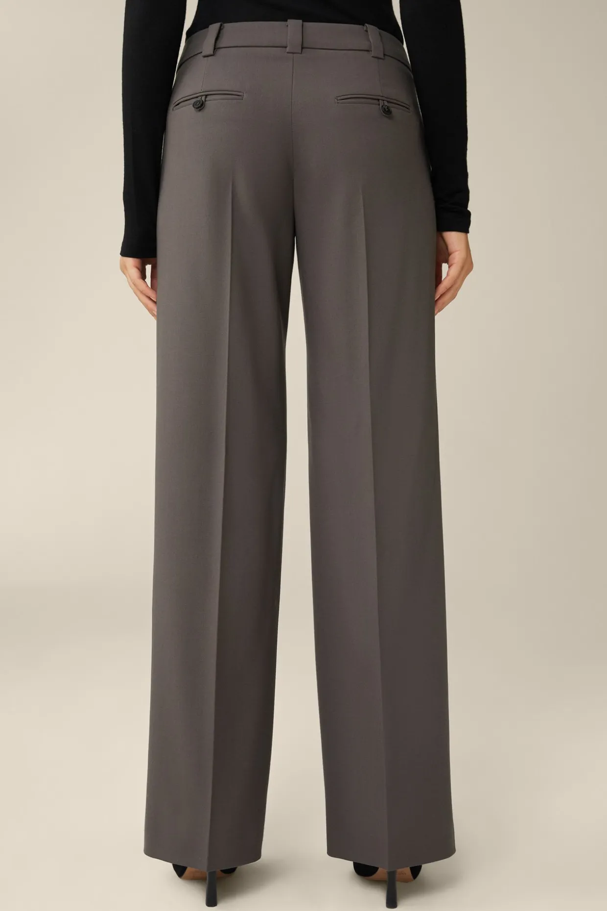 Schurwoll-Marlene-Hose In