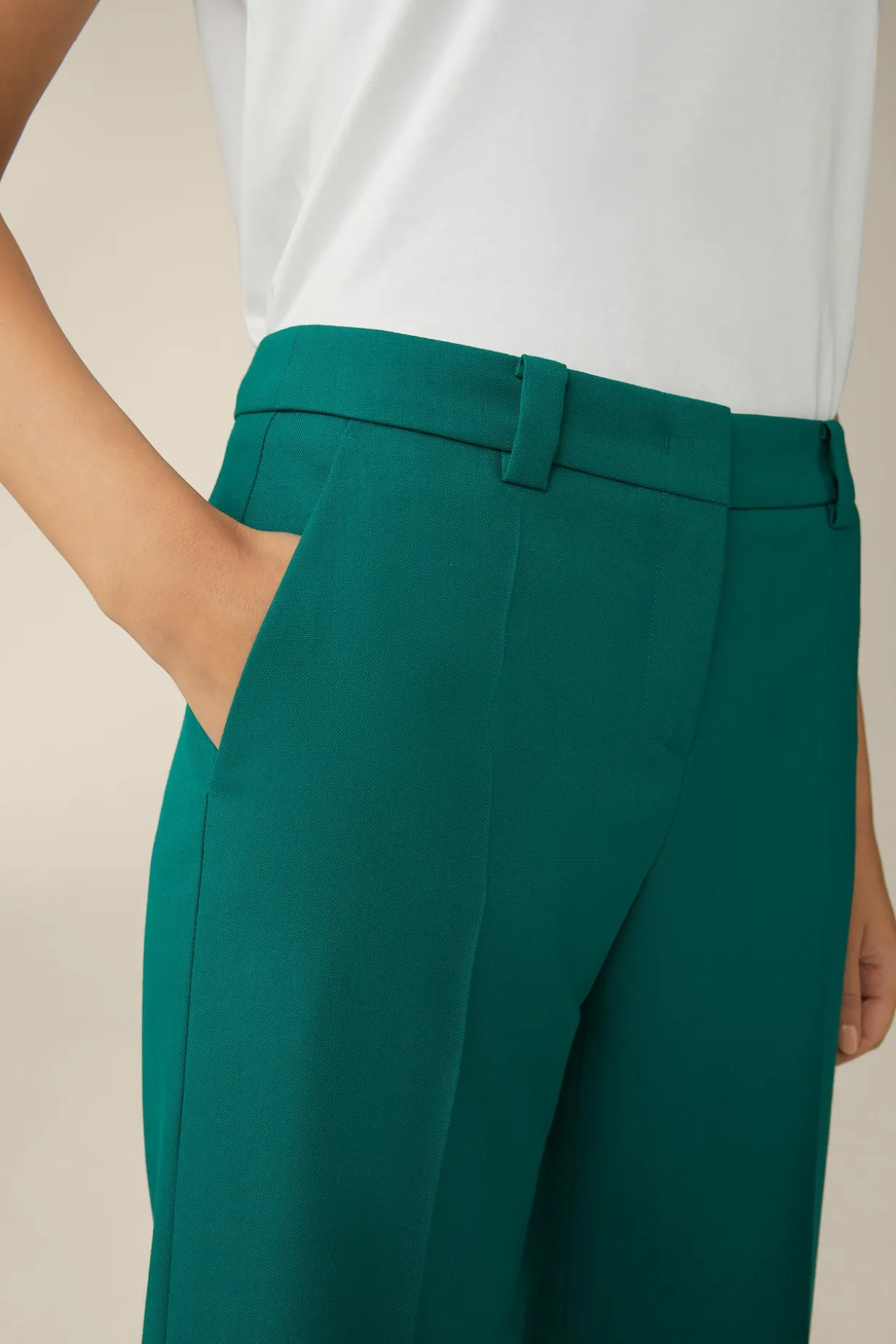 Schurwoll-Marlene-Hose In