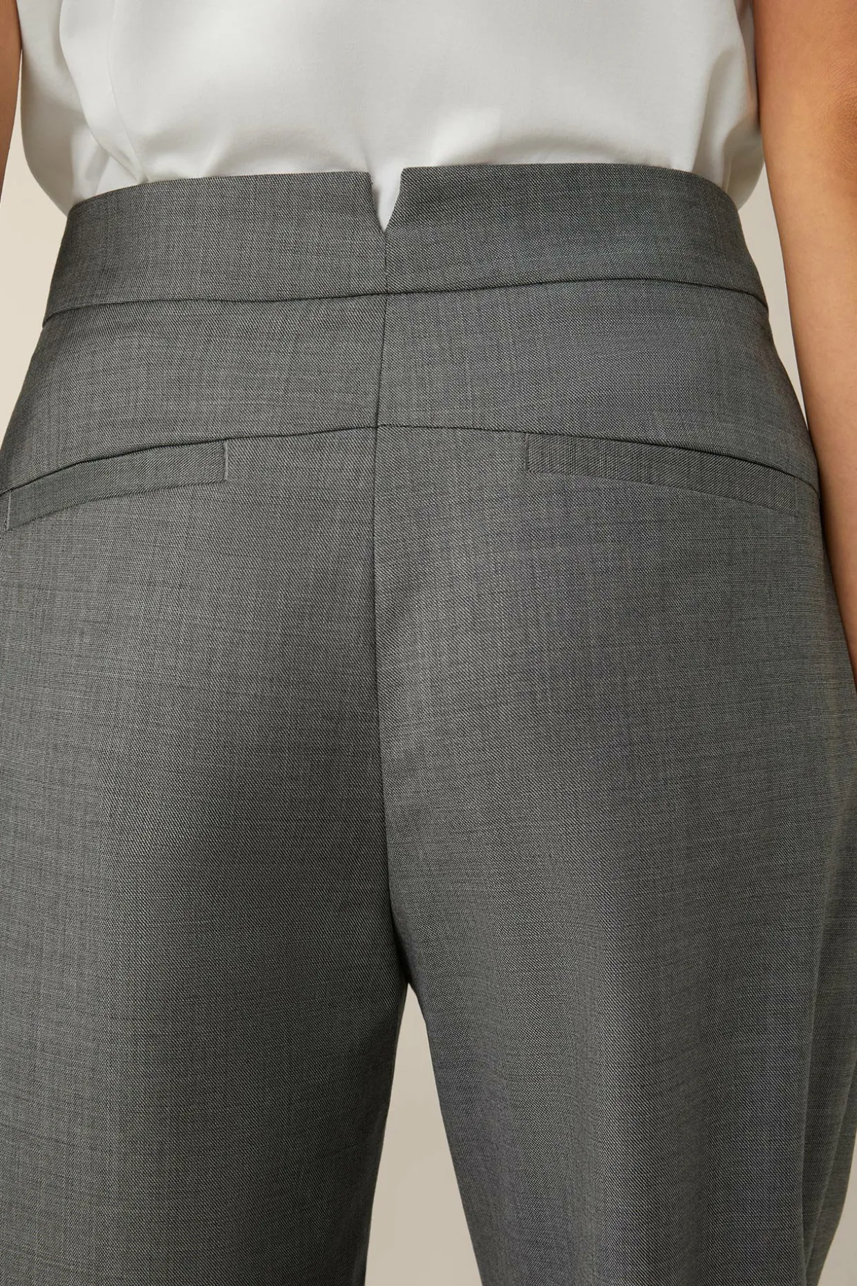 Schurwoll-Marlene-Hose Mit Bundfalte In