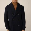 Schurwollmix-Caban-Jacke Cabon Mit Reverskragen In