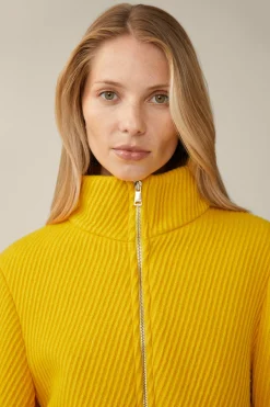 Schurwollmix-Cape-Jacke Mit Struktur In