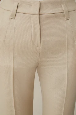 Schurwollmix-Twill-Marlene-Hose In