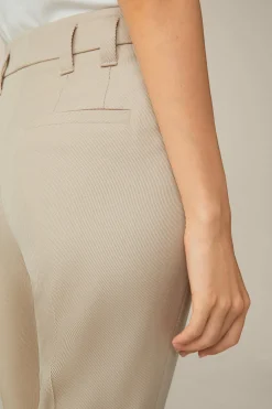Schurwollmix-Twill-Marlene-Hose In