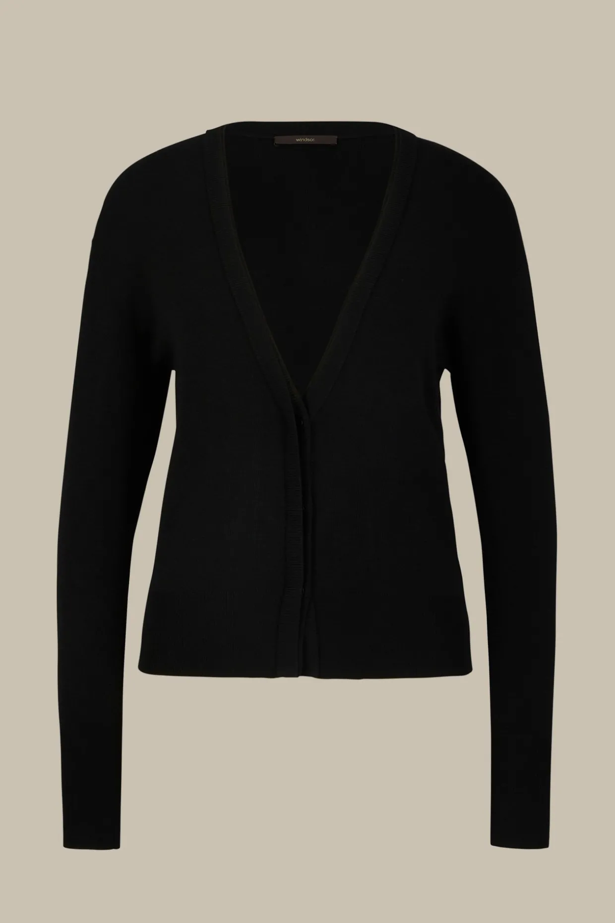Schurwoll-Seidenmix-Cardigan In