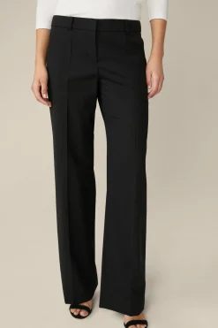 Schurwoll-Stretch-Anzug-Hose In