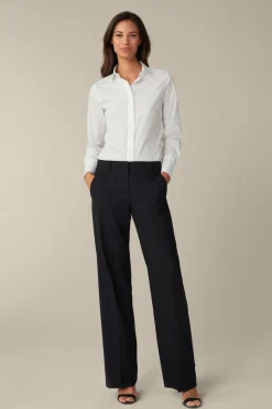 Schurwoll-Stretch-Anzug-Hose In