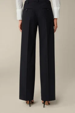 Schurwoll-Stretch-Anzug-Hose In