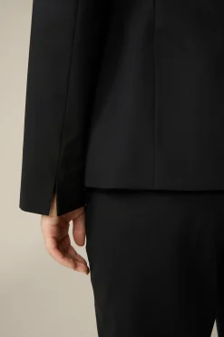 Schurwoll-Stretch-Blazer In