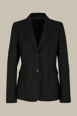 Schurwoll-Stretch-Blazer In