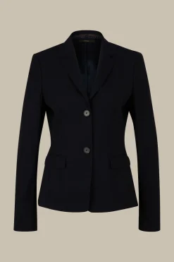 Schurwoll-Stretch-Blazer In