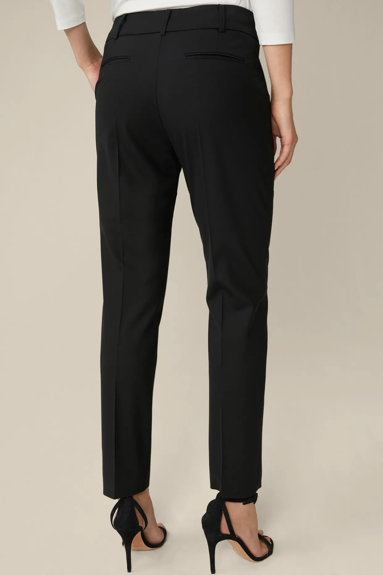 Schurwoll-Stretch-Hose In