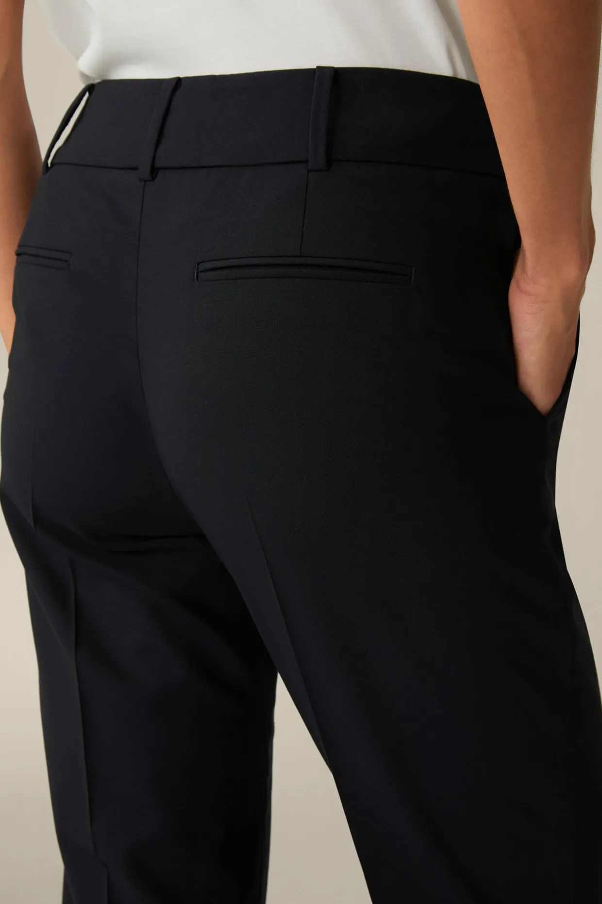 Schurwoll-Stretch-Hose In