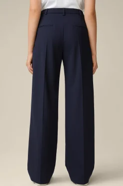 Schurwollstretch-Marlene-Hose In