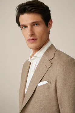 Seide-Cashmere-Sakko Camicia In Meliert