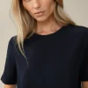 Seiden-Kurzarm-Shirt In
