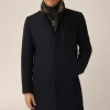 Stehkragen-Mantel Rivano Mit Cashmere Und Lammfellkragen In