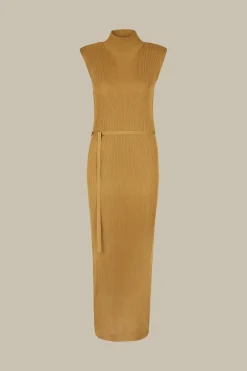 Strick-Schlauch-Kleid Mit Lurex In