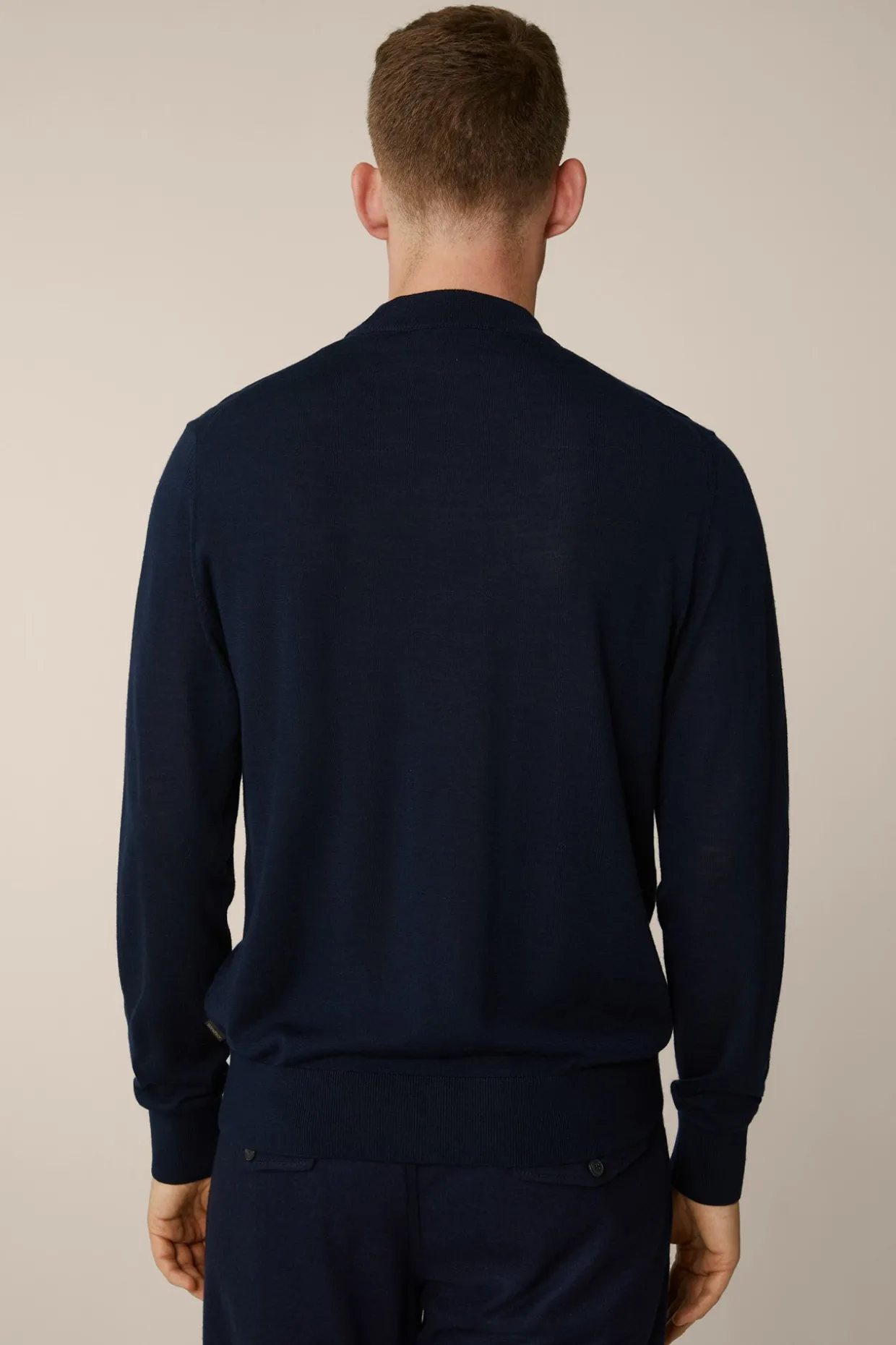 Strick-Stehkragen-Pullover Nando Mit Seide Und Cashmere In