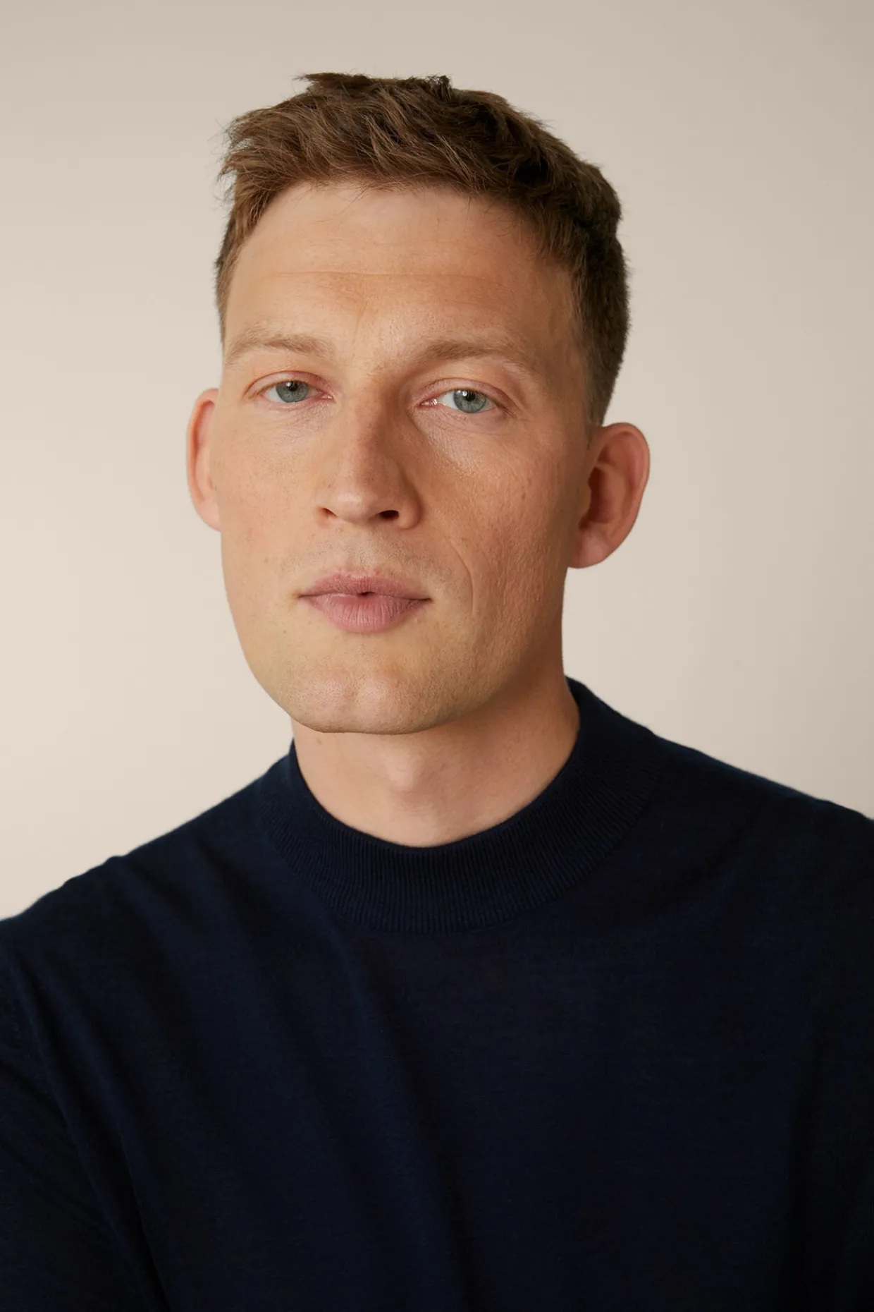 Strick-Stehkragen-Pullover Nando Mit Seide Und Cashmere In