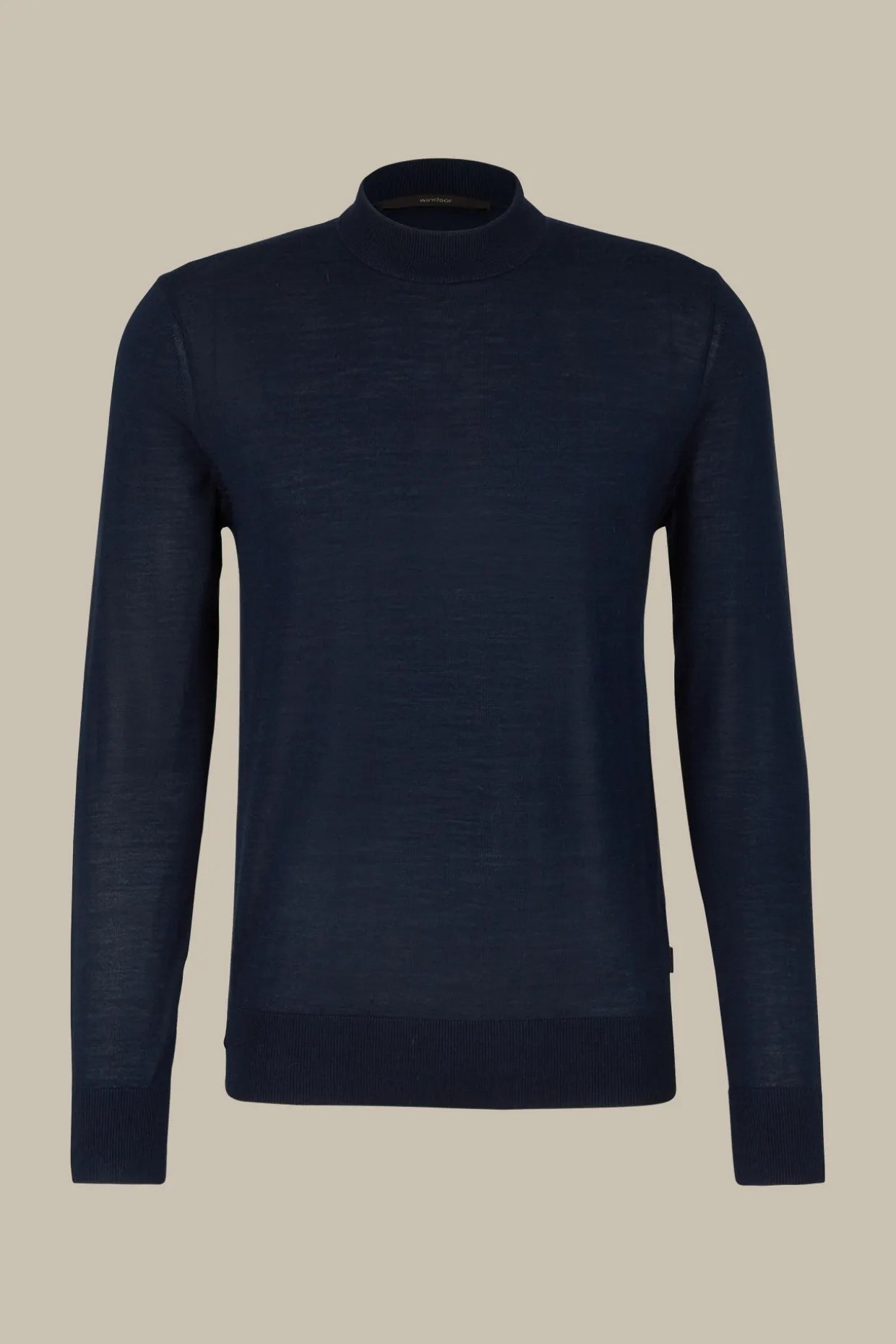 Strick-Stehkragen-Pullover Nando Mit Seide Und Cashmere In