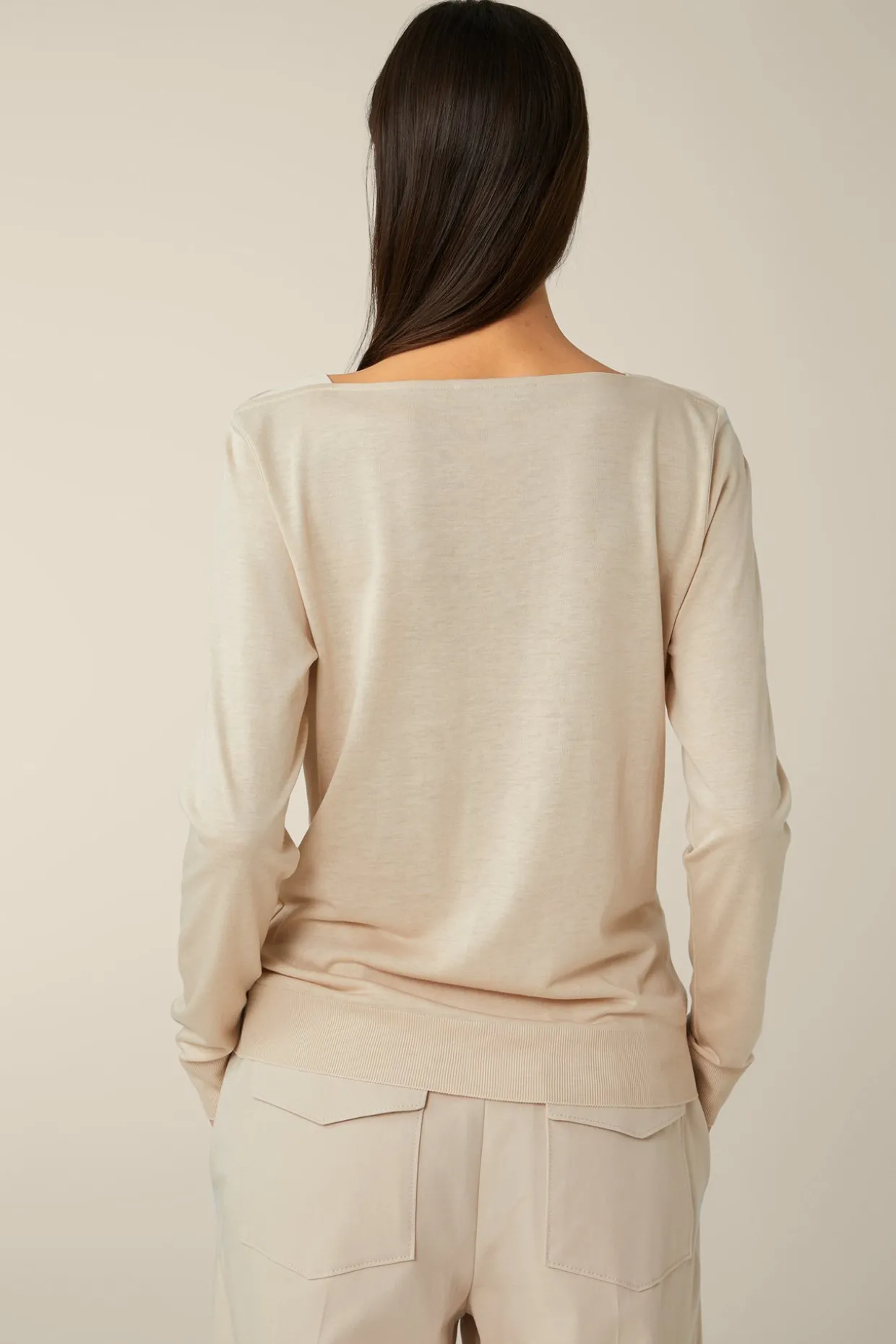 Tencel-Baumwoll-Langarm-Shirt In