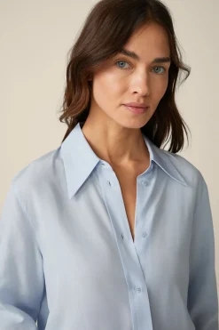 Tencel-Hemdbluse In