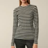 Tencel-Wollstretch-Rundhals-Shirt In