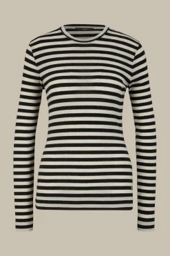 Tencel-Wollstretch-Rundhals-Shirt In